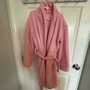 Girls pink bath robe